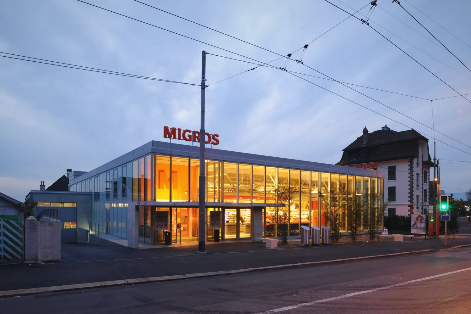 La Migros de Prilly &agrave; la tomb&eacute;e du jour